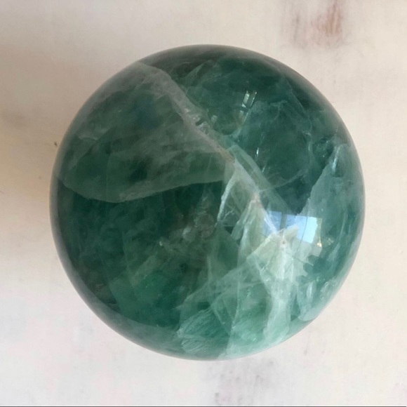 Green Fluorite Sphere